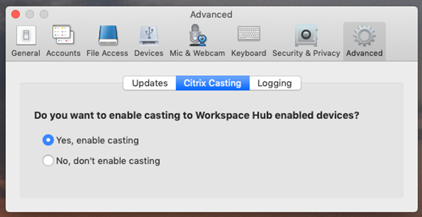 citrix app shortcut for mac
